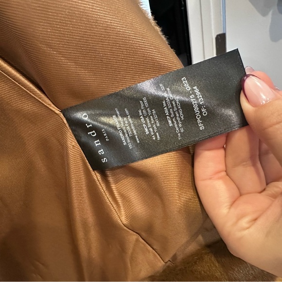 Sandro Camel Brown Outerwear - Picture 1 of 2